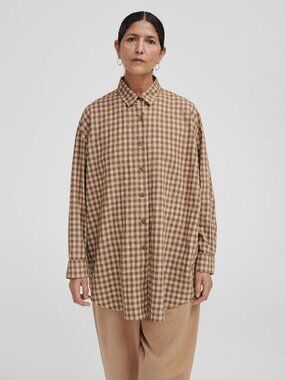 Monica Cordera Checkered Shirt Breen - OS